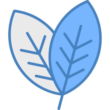 Yaprak. Web simgesi basit illüstrasyon