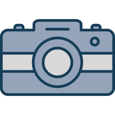 Kamera. Web simgesi basit illüstrasyon