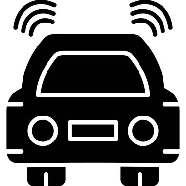 Kablosuz. Web simgesi basit illüstrasyon