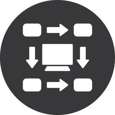 Oklar. Web simgesi basit illüstrasyon