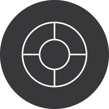 hedef simge, vektör illüstrasyonu