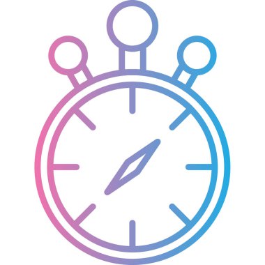 pusula simgesi, vektör illüstrasyonu