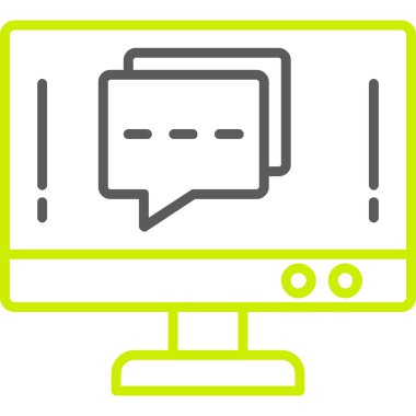 Bilgisayar ekranı. Basit tasarım