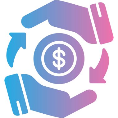 Dolar işaretinin vektör illüstrasyonu