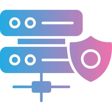 güvenlik simgesi vektör illüstrasyonu