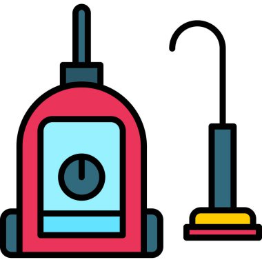 Vektör çizim elektrikli süpürge