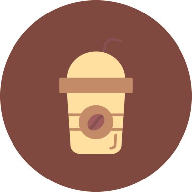 kahve fincanı vektör simgesi, düz dizayn