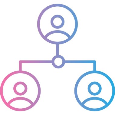 beyaz arkaplanda ağ paylaşım kavramı basit illüstrasyon