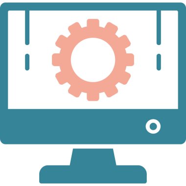Dizüstü bilgisayar ayarları. resimleme tasarımı