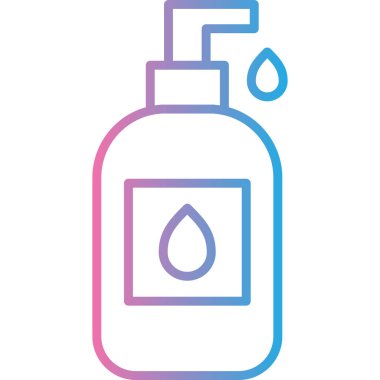 su şişesi simge vektör çizim