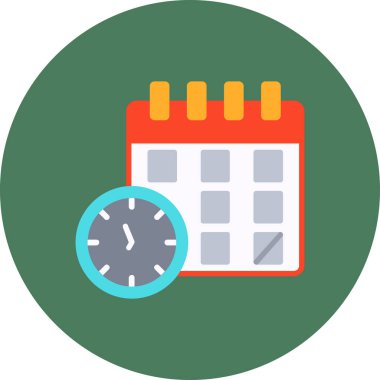 Takvim vektör simgesi modern basit illüstrasyon