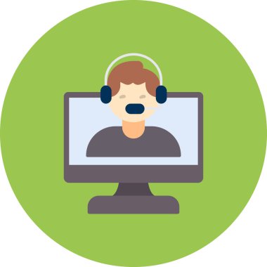 Çevrimiçi servis simgesinin vektör illüstrasyon tasarımı