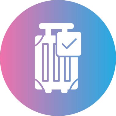 Bir valizin vektör çizimi