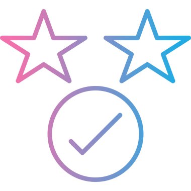 Yıldızlar. Web simgesi basit illüstrasyon