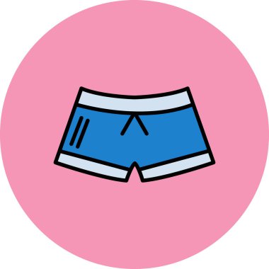 Kısa simge vektör illüstrasyonu