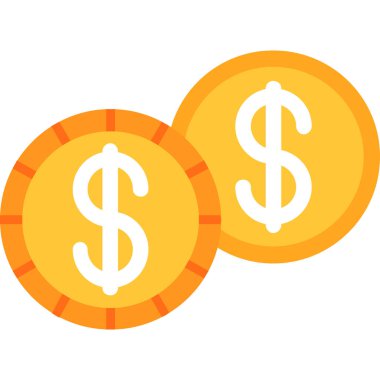 para dolar düz simgesi