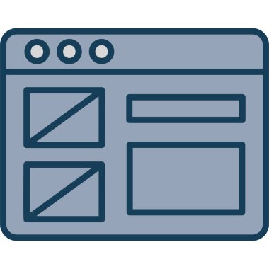 tarayıcı pencere simgesi, web sitesi illüstrasyonu