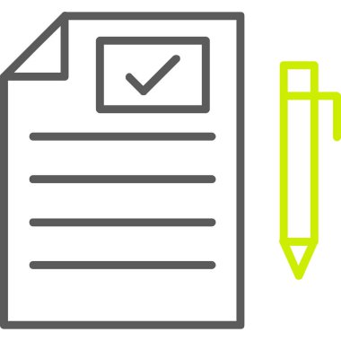 kontrol listesi simgesi vektör illüstrasyonu