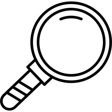 Büyüteç simgesini, anahat stili