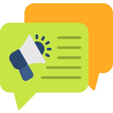 Sohbet iletisi vektör simgesi