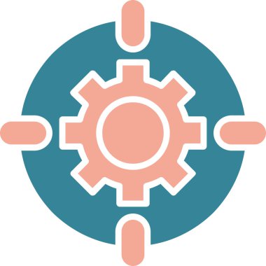 Teçhizat Web simgesi basit illüstrasyon