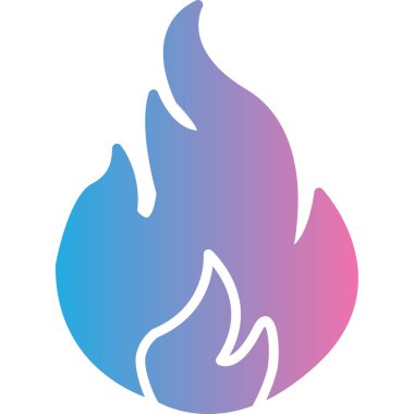 alev vektör logo şablonu