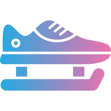 Spor ayakkabılar. Web simgesi basit illüstrasyon