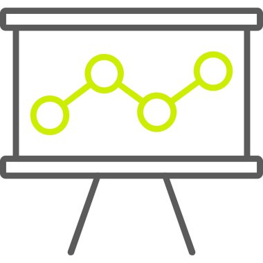 grafik sunumu, vektör illüstrasyonu