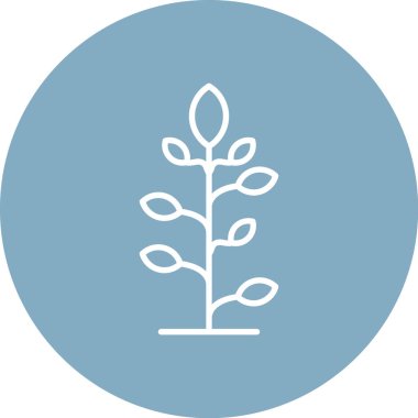 bitki simgesi soyut bir grupta izole edildi