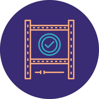 Bir takvim simgesinin vektör illüstrasyonu