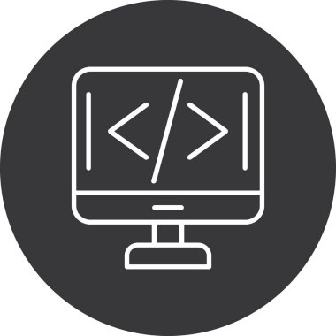 Kolayca değiştirebilen ya da düzenleyebilen kodlayıcı vektör simgesi