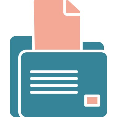 Belge. Web simgesi basit illüstrasyon