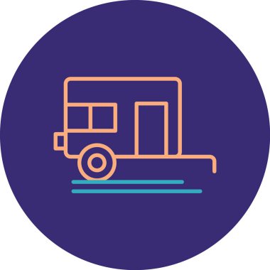 basit biçim izole edilmiş bus simgesi