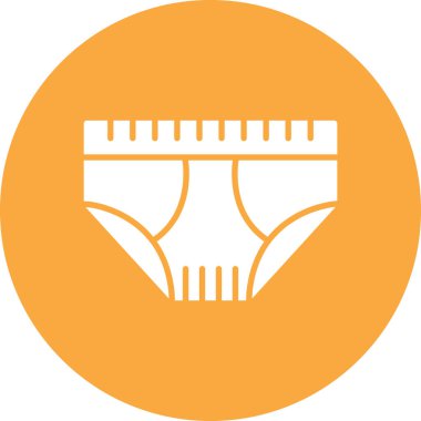 Bir iç çamaşırı ikonunun vektör çizimi