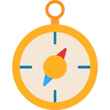 Pusula. Web simgesi basit illüstrasyon