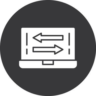 bilgisayar vektör simgesi modern basit tasarım