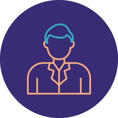 avatar. Web simgesi basit illüstrasyon