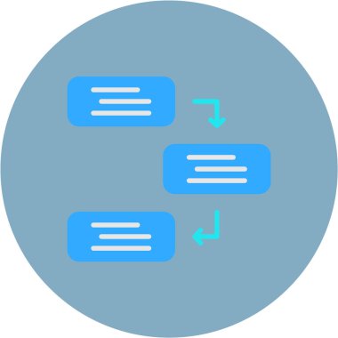 Sohbet simgesi vektör illüstrasyonu