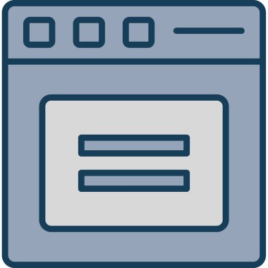 Dosya taslağı biçiminde tarayıcı pencere mutfak simgesi