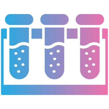 vector illustration of test tubes icon