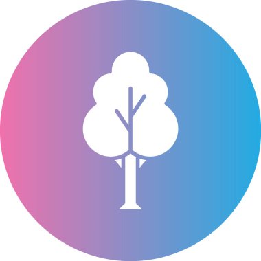 ağaç simgesi vektör illüstrasyonu