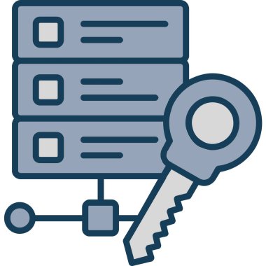 anahtar anahtar simgesi tam taslak biçimi