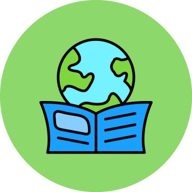 kitap simgesi vektör illüstrasyonu