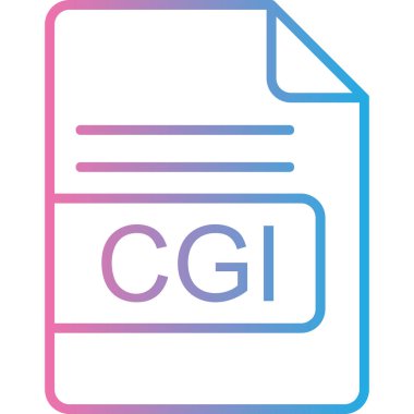 dosya biçimi simgesi, vektör illüstrasyonu