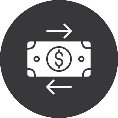 Dolar simgesi vektör illüstrasyonu