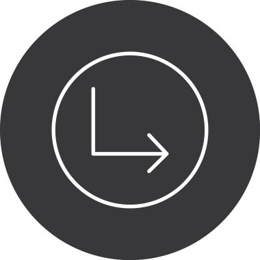 ok simgesinin vektör illüstrasyonu