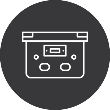 Radyo simgesinin vektör illüstrasyonu