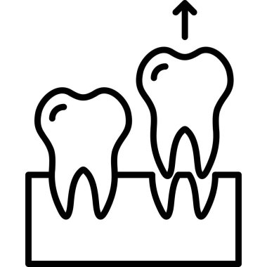 dişçi simgesi vektör illüstrasyon tasarımı