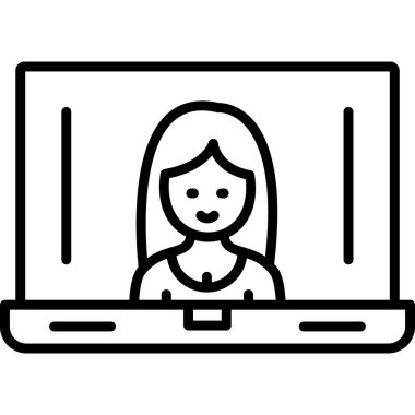 Çevrimiçi eğitim ikonu ana hatları vektörü. Eğitim. çevrimiçi öğrenme