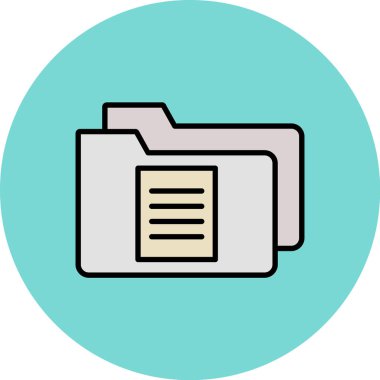 Belge simgesinin vektör illüstrasyonu